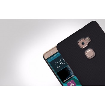 Huawei Mate S deklas juodas "Nillkin" Frosted Shield serijos + plevele Huawei Mate S deklas juodas "Nillkin" Frosted Shield serijos + plevele